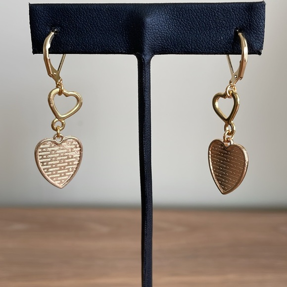 HAND CRAFTED FLOATING HEARTS PRIDE EARRINGS Pink Blue Green Yellow Orange Red - Picture 6 of 12